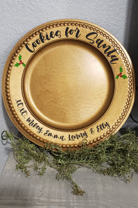 Santa's Cookie Plate