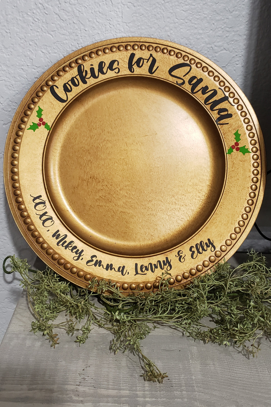 Santa's Cookie Plate